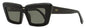 Retrosuperfuture Pointed Sunglasses Coccodrillo 2GS Black 57mm Black