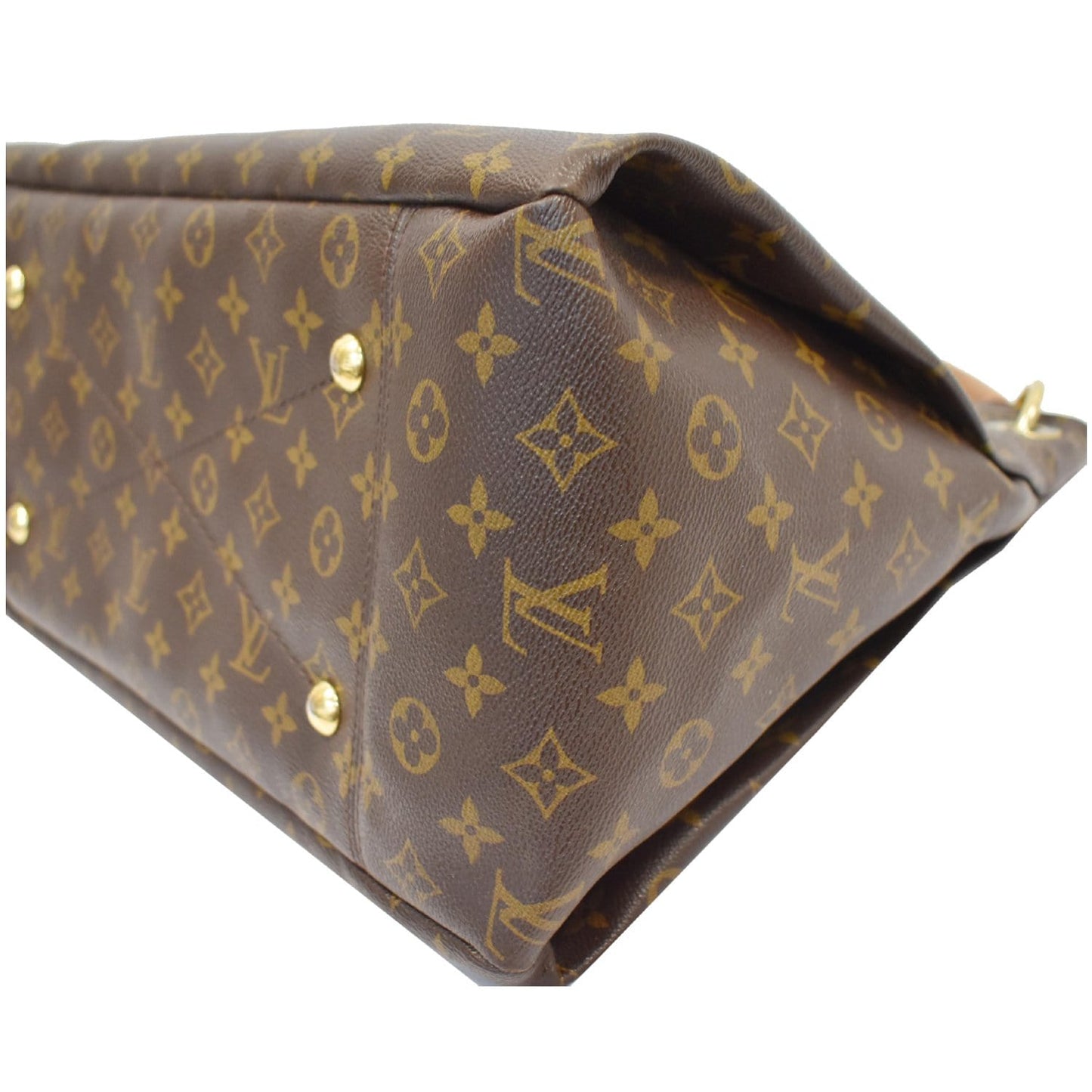 LOUIS VUITTON Artsy MM Monogram Canvas Shoulder Bag Brown