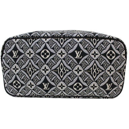 LOUIS VUITTON Since 1854 Neverfull MM Jacquard Shoulder Bag Grey