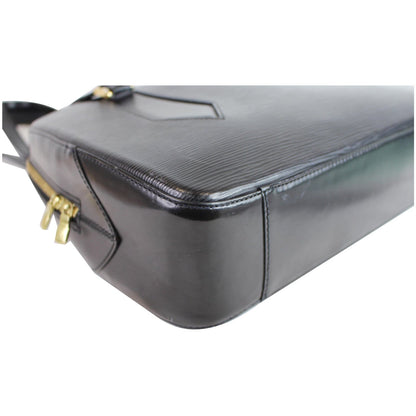 LOUIS VUITTON Voltaire Black Epi Leather Shoulder Bag Black