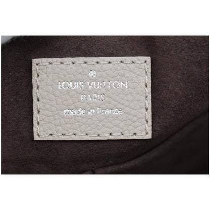 LOUIS VUITTON Haumea Mahina Calfskin Leather Shoulder Bag Galet