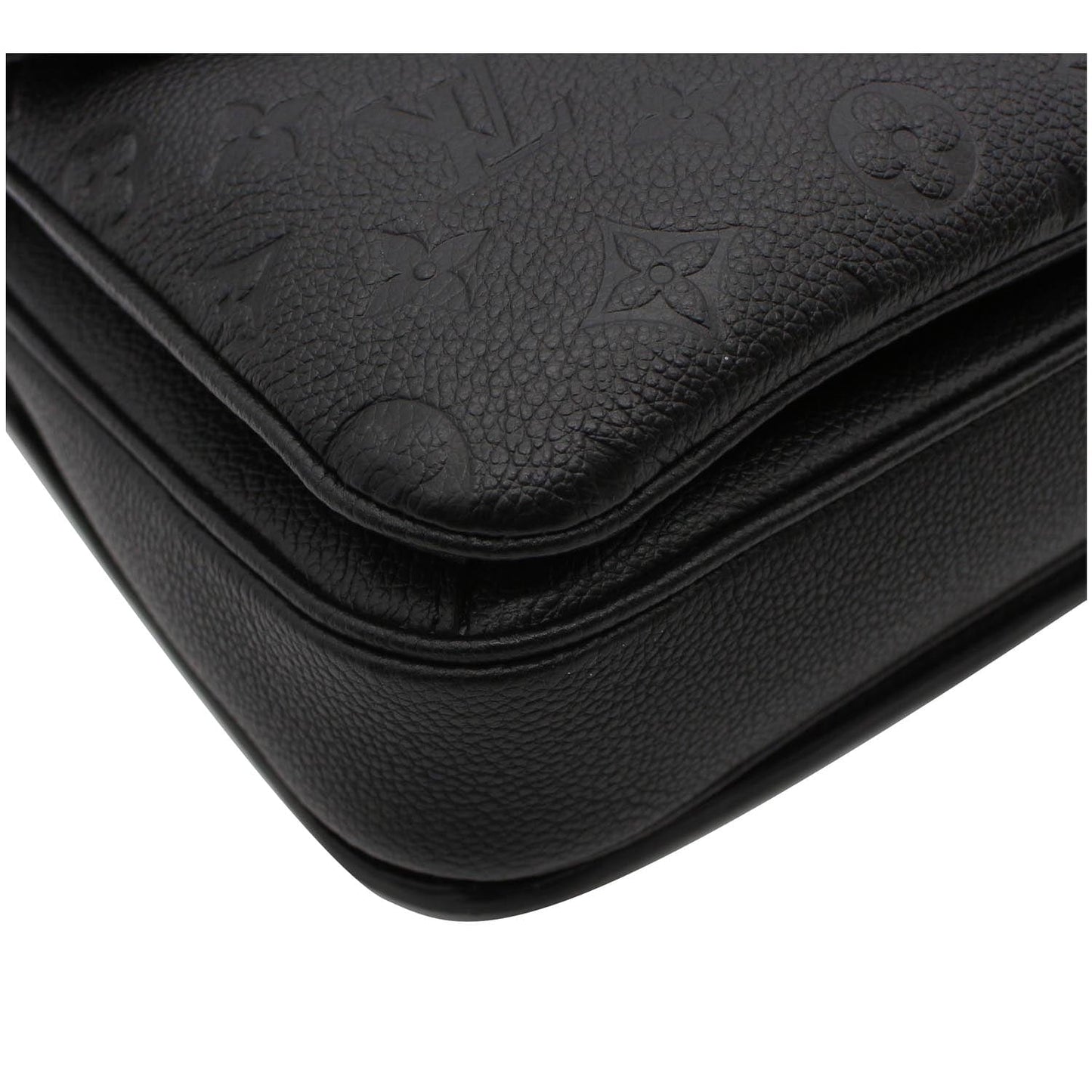 LOUIS VUITTON Metis Pochette Empreinte Leather Shoulder Bag Black