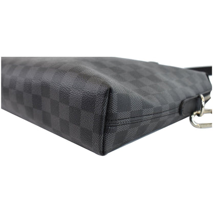 LOUIS VUITTON Porte-Documents Jour Graphite Briefcase Shoulder Bag Black