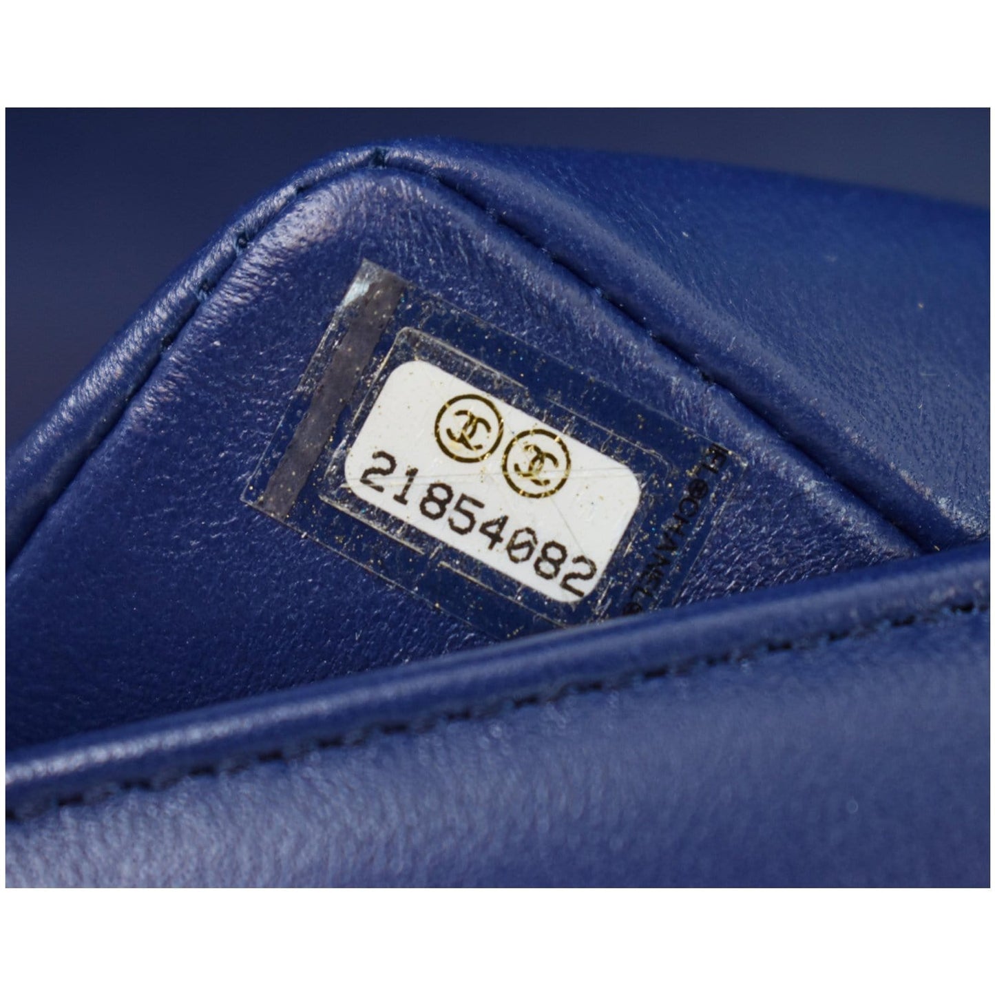 CHANEL Mosaic Large Boy Quilted Lambskin Shoulder Bag Blue