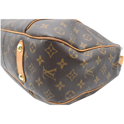 LOUIS VUITTON Galliera PM Monogram Canvas Shoulder Bag Brown