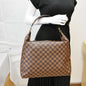 LOUIS VUITTON Portobello Damier Ebene Shoulder Bag Brown