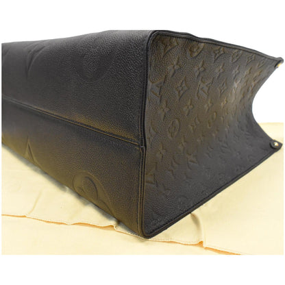 LOUIS VUITTON Onthego GM Monogram Empreinte Shoulder Bag Black