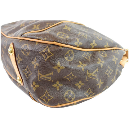 LOUIS VUITTON Galliera PM Monogram Canvas Shoulder Bag Brown