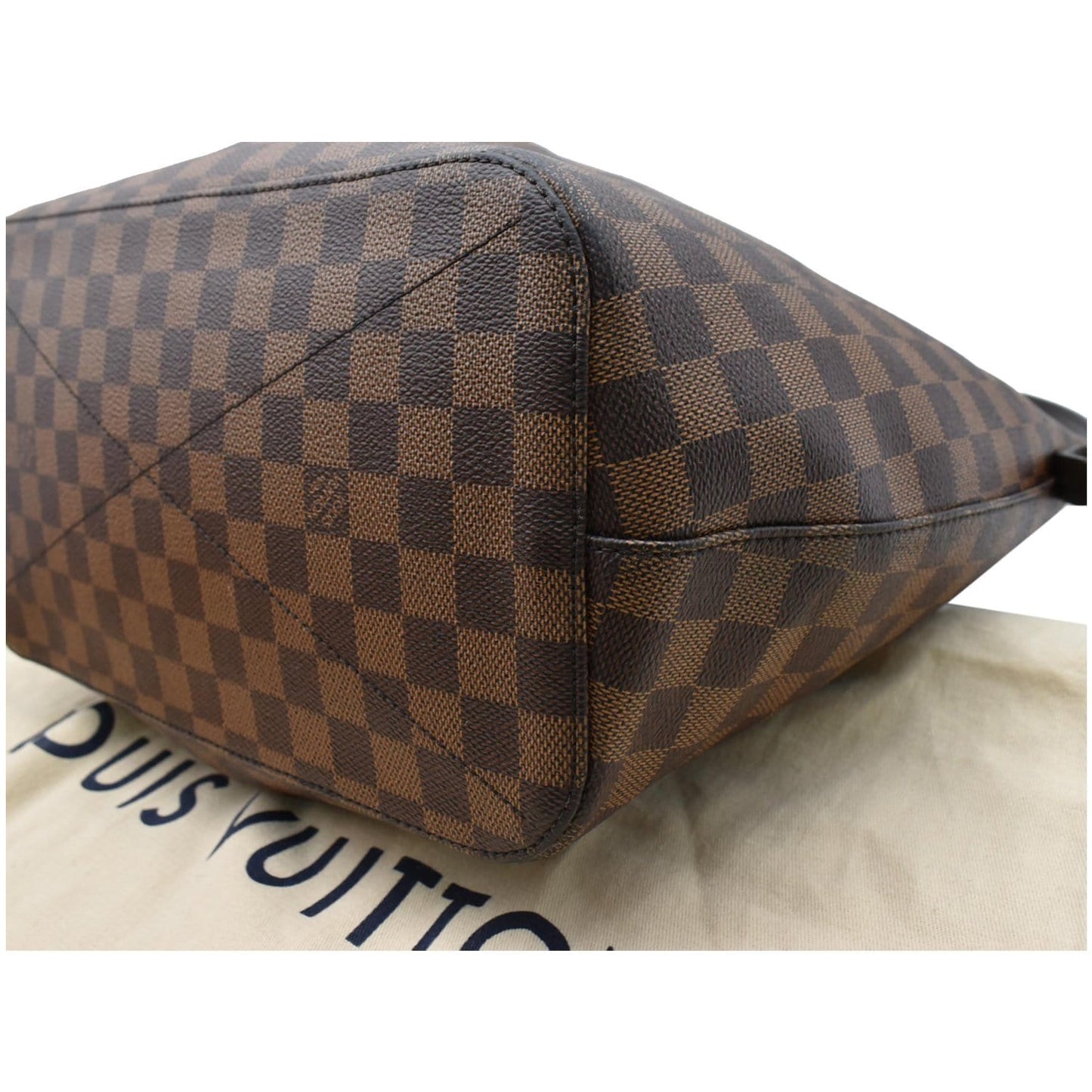 LOUIS VUITTON Siena MM Damier Ebene Shoulder Bag Brown