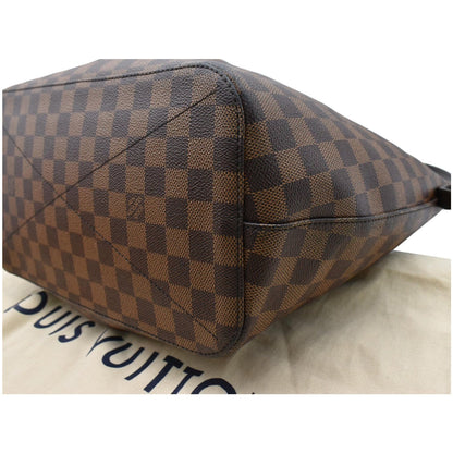 LOUIS VUITTON Siena MM Damier Ebene Shoulder Bag Brown