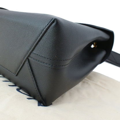 LOUIS VUITTON Very One Handle Calfskin Monogram Shoulder Bag Black