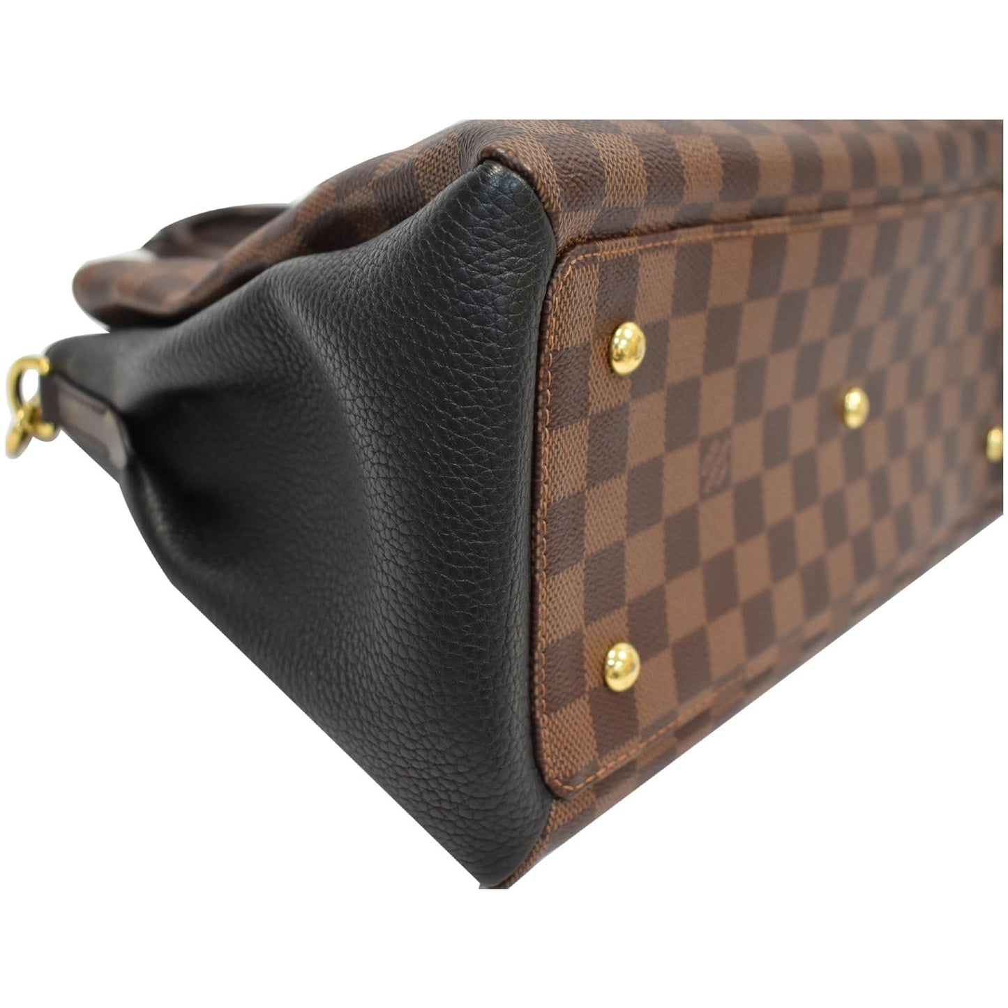 LOUIS VUITTON Normandy Damier Ebene Shoulder Bag Brown