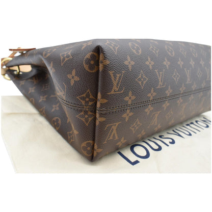 LOUIS VUITTON Graceful MM Monogram Canvas Shoulder Bag Brown