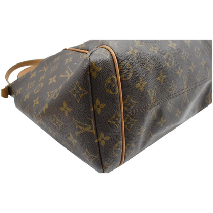 LOUIS VUITTON Totally MM Monogram Canvas Shoulder Bag Brown
