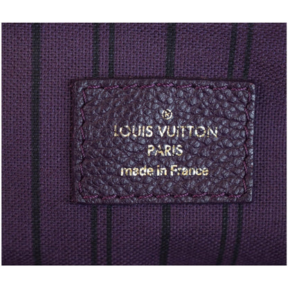 LOUIS VUITTON Lumineuse PM Monogram Empreinte Leather Shoulder Bag Plum