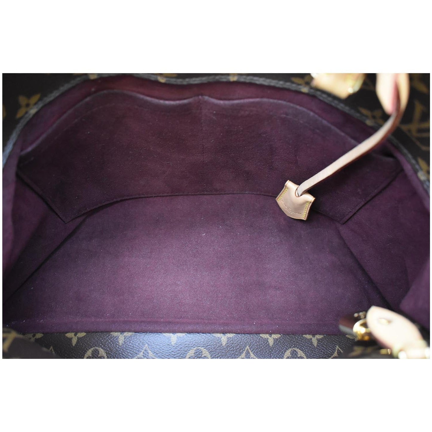 LOUIS VUITTON Montaigne GM Monogram Canvas Shoulder Bag Brown