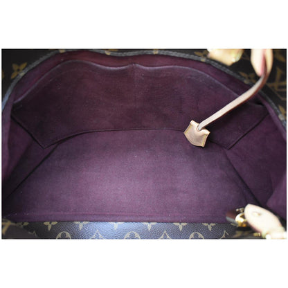 LOUIS VUITTON Montaigne GM Monogram Canvas Shoulder Bag Brown