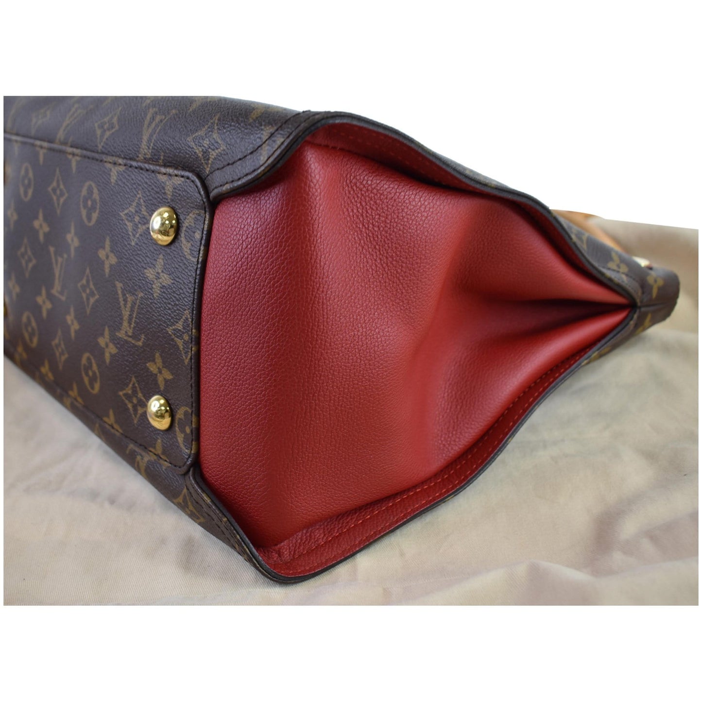 LOUIS VUITTON Gaia Monogram Canvas Shoulder Bag Brown