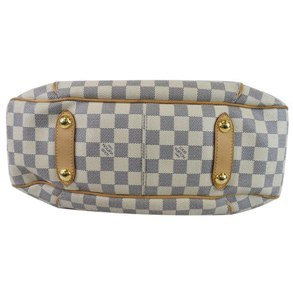 LOUIS VUITTON Galliera PM Damier Azur Shoulder Bag White