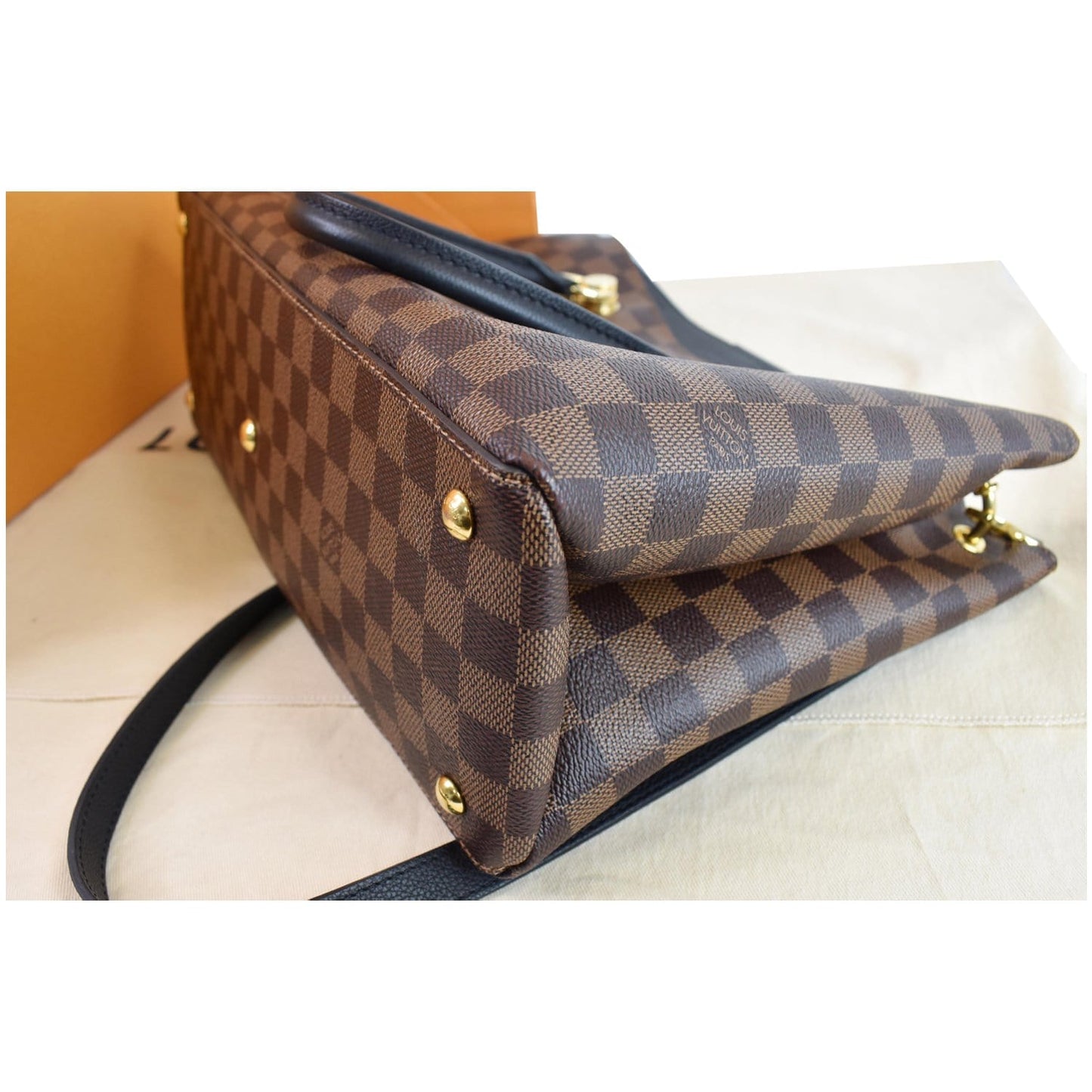 LOUIS VUITTON LV Riverside Damier Ebene Shoulder Bag Noir
