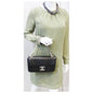 CHANEL Westminster Pearl Flap Lambskin Medium Shoulder Bag Black
