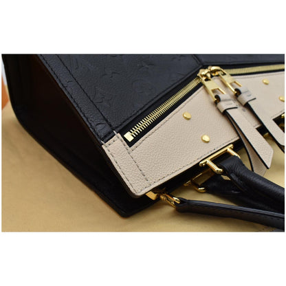LOUIS VUITTON Sully PM Monogram Empreinte Leather Shoulder Bag Black