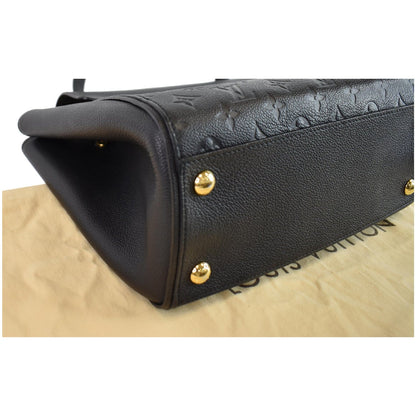 LOUIS VUITTON Trocadero Monogram Empreinte Leather Shoulder Bag Black
