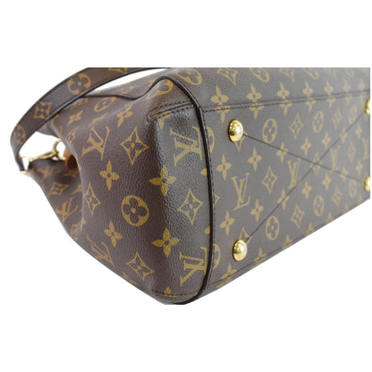 LOUIS VUITTON Montaigne GM Monogram Canvas Shoulder Bag Brown