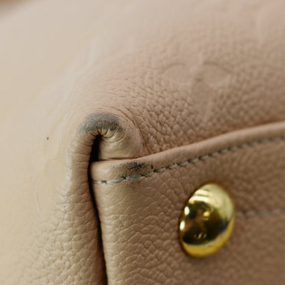 LOUIS VUITTON V MM Monogram Empreinte Tote Shoulder Bag Rose