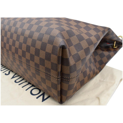 LOUIS VUITTON Graceful MM Damier Ebene Shoulder Bag Brown