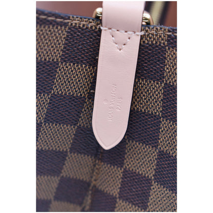 LOUIS VUITTON Neonoe MM Damier Ebene Shoulder Bag Venus Pink