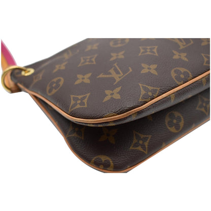 LOUIS VUITTON Lorette Monogram Canvas Shoulder Bag Brown