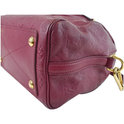 LOUIS VUITTON Speedy 25 Bandouliere Empreinte Leather Shoulder Bag Purple