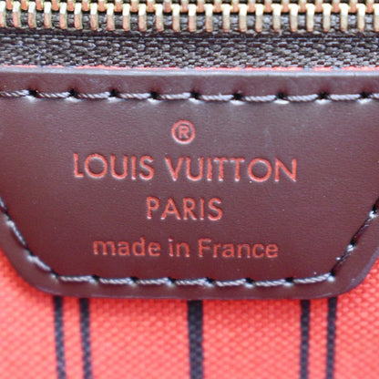 LOUIS VUITTON Neverfull PM Damier Ebene Shoulder Bag Brown
