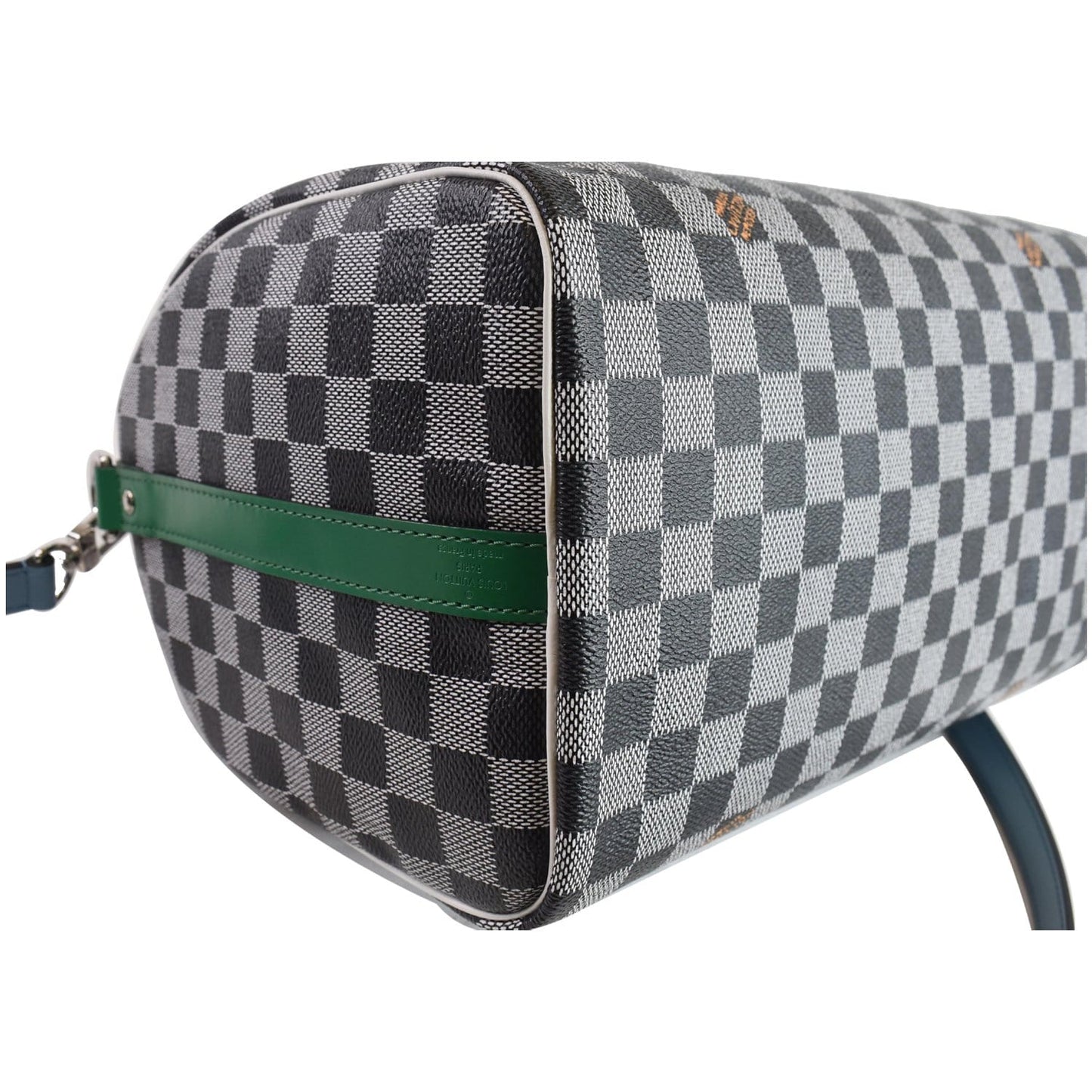 LOUIS VUITTON Speedy 30 Bandouliere Damier Shoulder Bag Black White