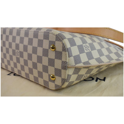 LOUIS VUITTON Girolata Damier Azur Shoulder Bag White