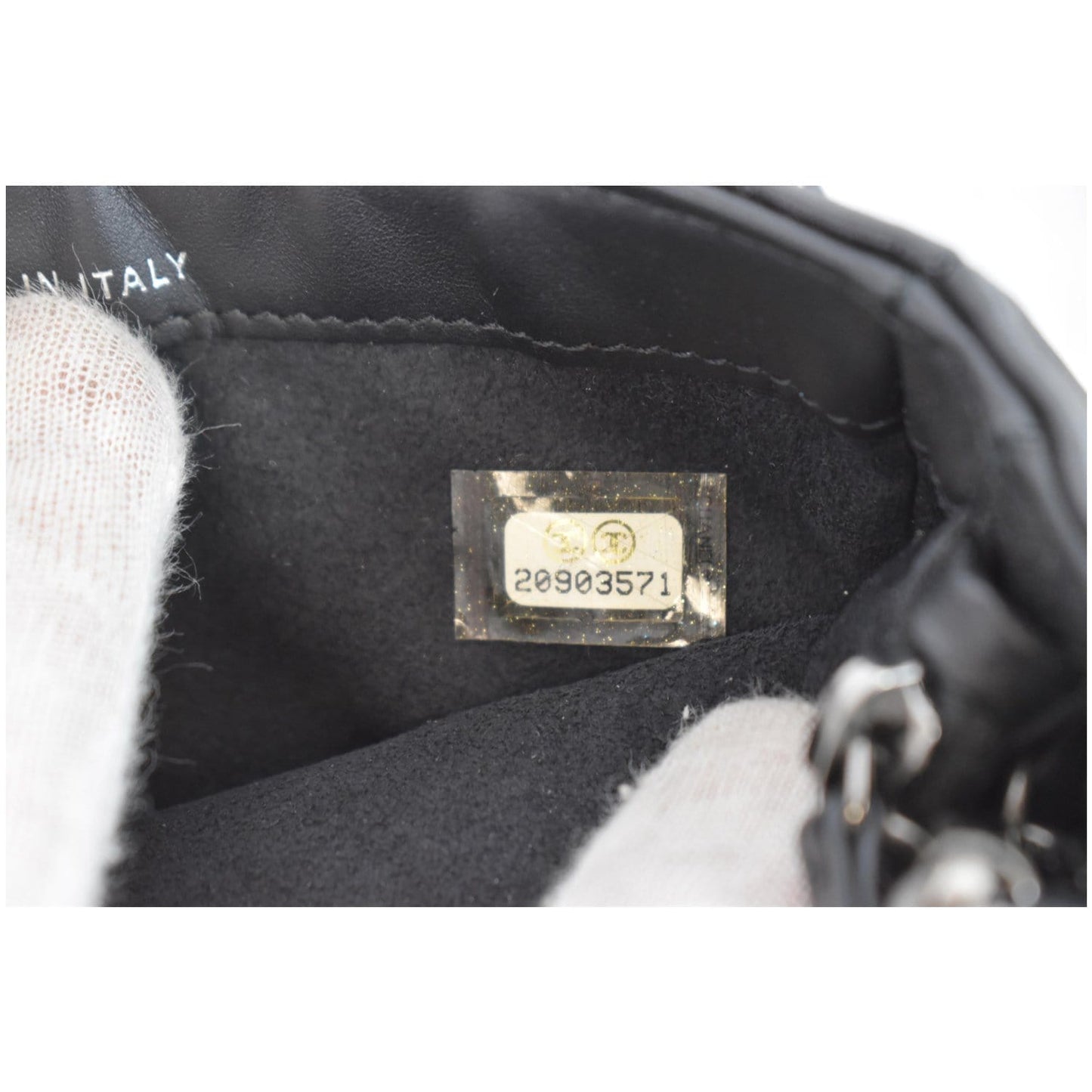 CHANEL Reissue Lucky Charm Quilted Leather Chain Crossbody Clutch Bag Black