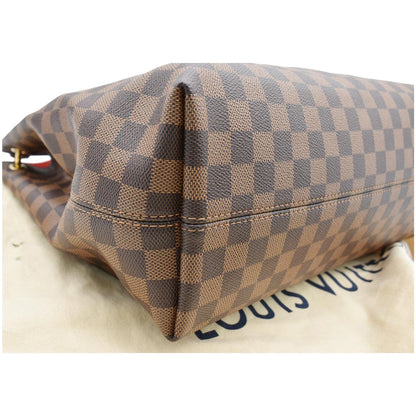 LOUIS VUITTON Graceful MM Damier Ebene Shoulder Bag Brown