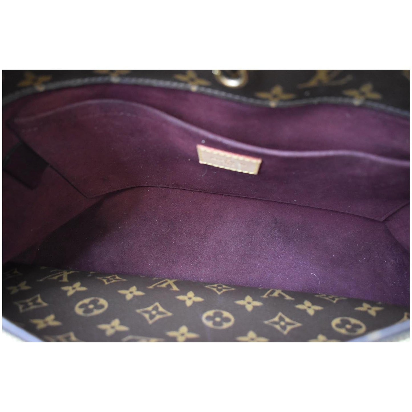 LOUIS VUITTON Montaigne GM Monogram Canvas Shoulder Bag Brown