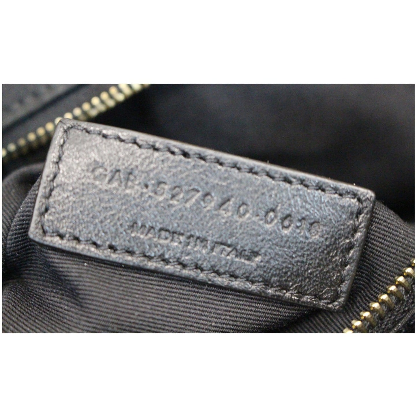 YVES SAINT LAURENT Jamie Giant Lambskin Leather Shoulder Bag Black