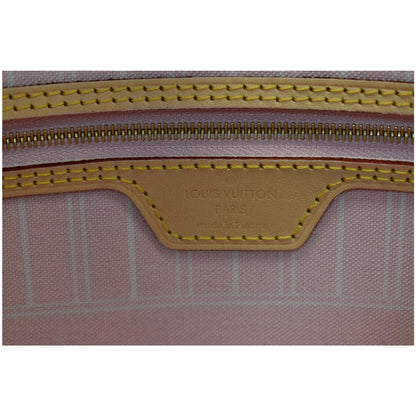 LOUIS VUITTON Neverfull MM Pool Monogram Giant Tote Shoulder Bag Light Pink