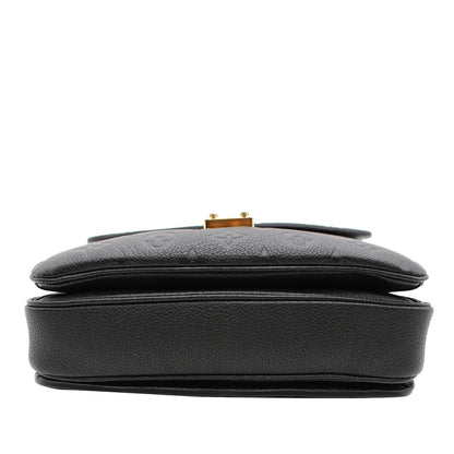 LOUIS VUITTON Metis Pochette Empreinte Leather Shoulder Bag Black
