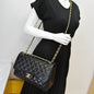 CHANEL Classic Jumbo Double Flap Lambskin Leather Shoulder Bag Black 24752035 - Hot Deals