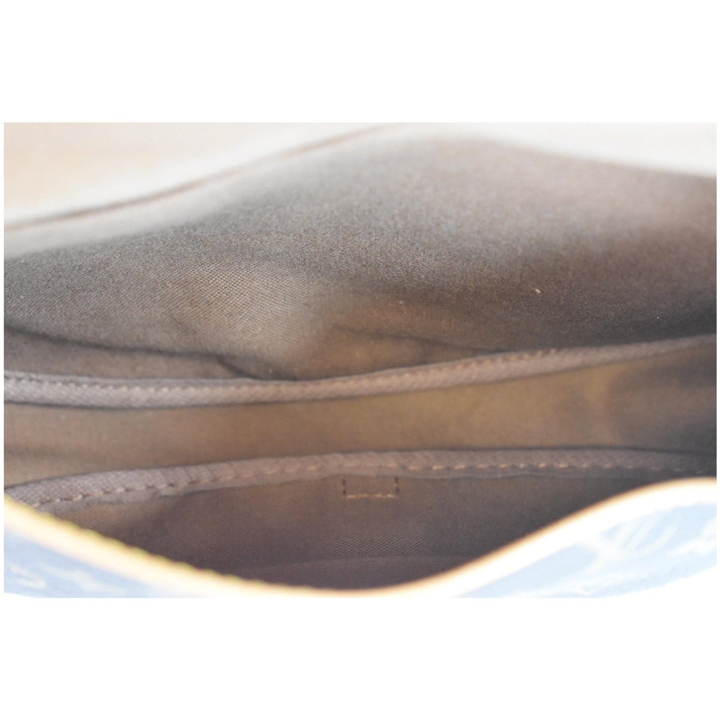 LOUIS VUITTON Saumur 30 Monogram Canvas Shoulder Bag Brown
