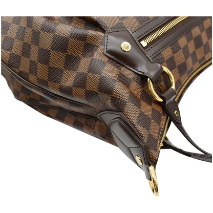 LOUIS VUITTON Evora MM Damier Ebene Shoulder Bag Brown