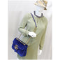 GUCCI GG Marmont Velvet Medium Shoulder Bag Blue 443496