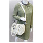 BURBERRY Ruffle Small Lowry White Leather Shoulder Bag