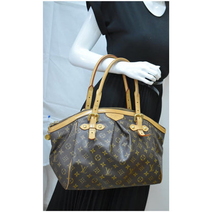 LOUIS VUITTON Tivoli GM Monogram Canvas Shoulder Bag Brown