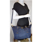 PRADA Tessuto Saffiano Nylon Tote Shoulder Bag Blue