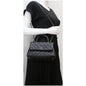 CHANEL Coco Mini Top Lizard Handle Caviar Leather Shoulder Bag Black